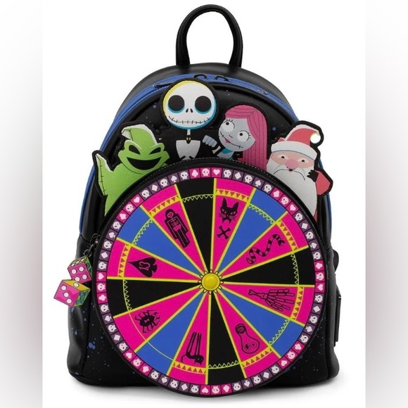 Loungefly Nightmare Before Christmas Oogie Boogie Wheel Mini Backpack NBC - Picture 1 of 5